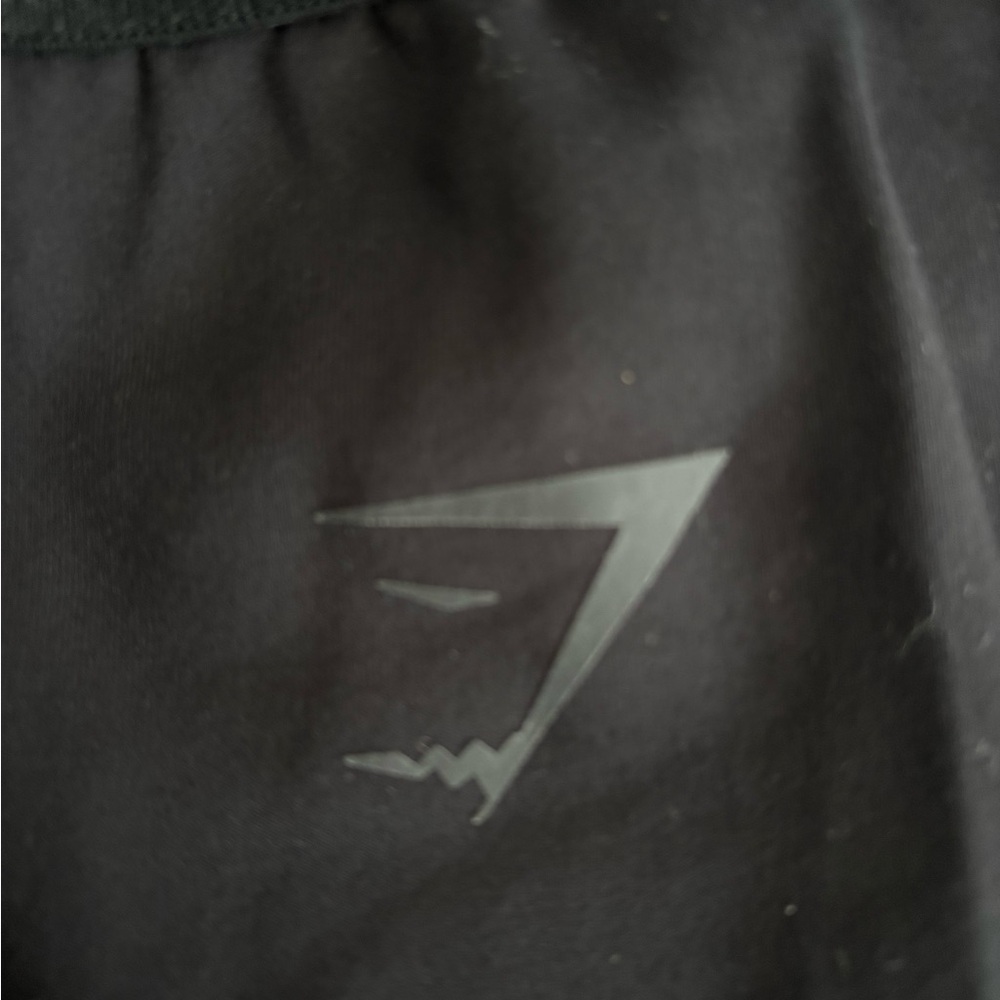 Gymshark Black Performance Top with White Care Tag